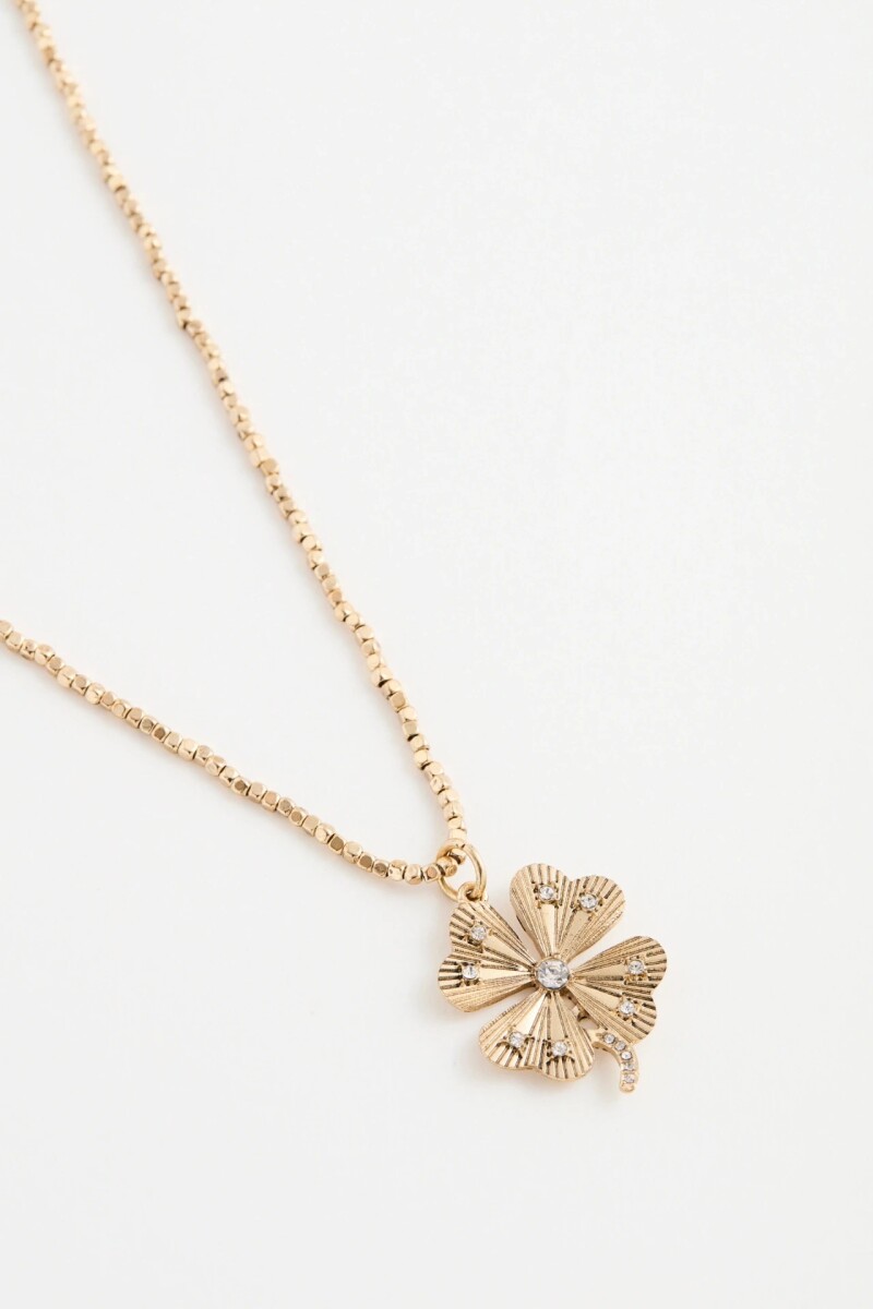 Collar Cuby Clover Dorado