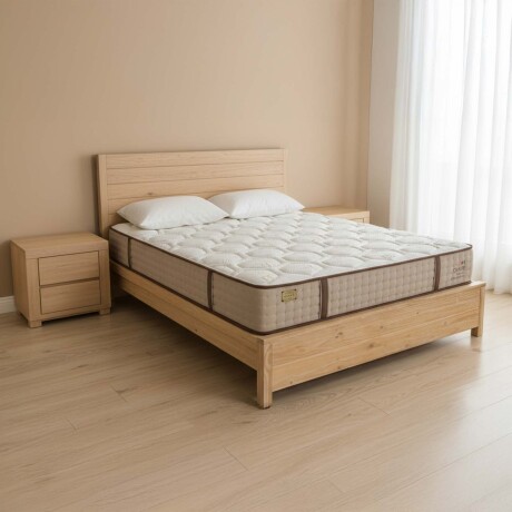 COLCHÓN QUEEN RESORTESPOCKET NATURAL-BEIGE BRAVO