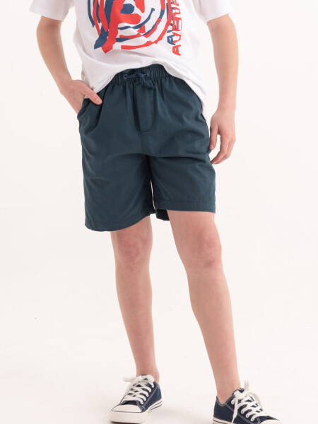 Short liso Azul