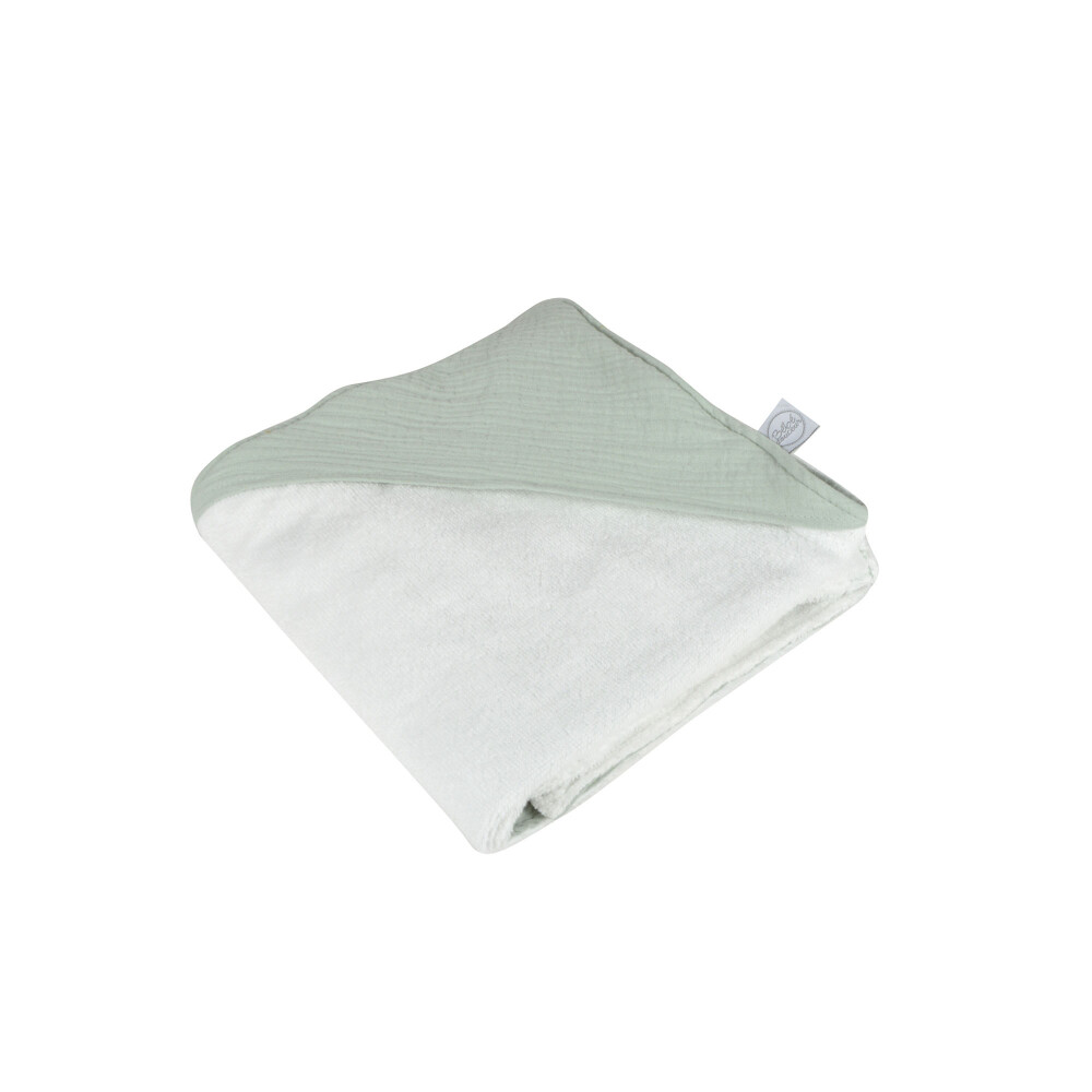 CAPA DE BAÑO ALGODON VERDE BEBÉ DOUCEUR VERDE AGUA