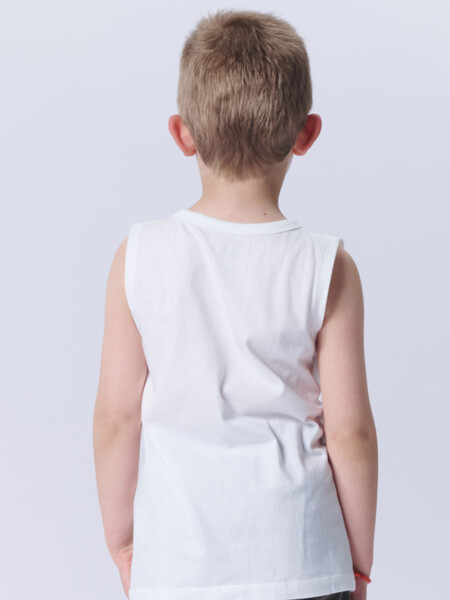 Musculosa Con Bolsillos Blanca