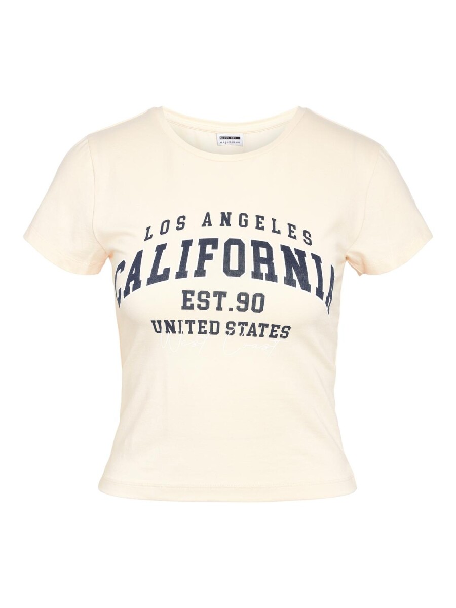 Camiseta Molly Cropped - Pearled Ivory 