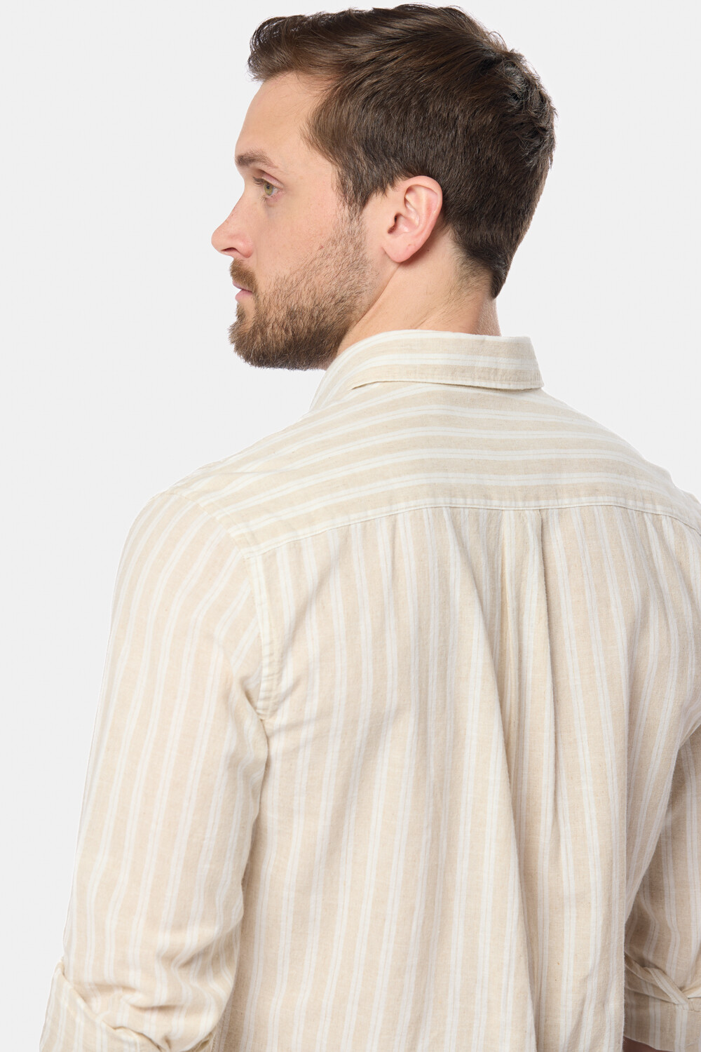 CAMISA RAYADA DE LINO Arena