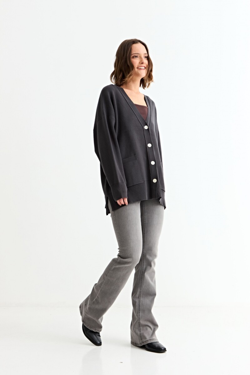 Cardigan oversized NEGRO
