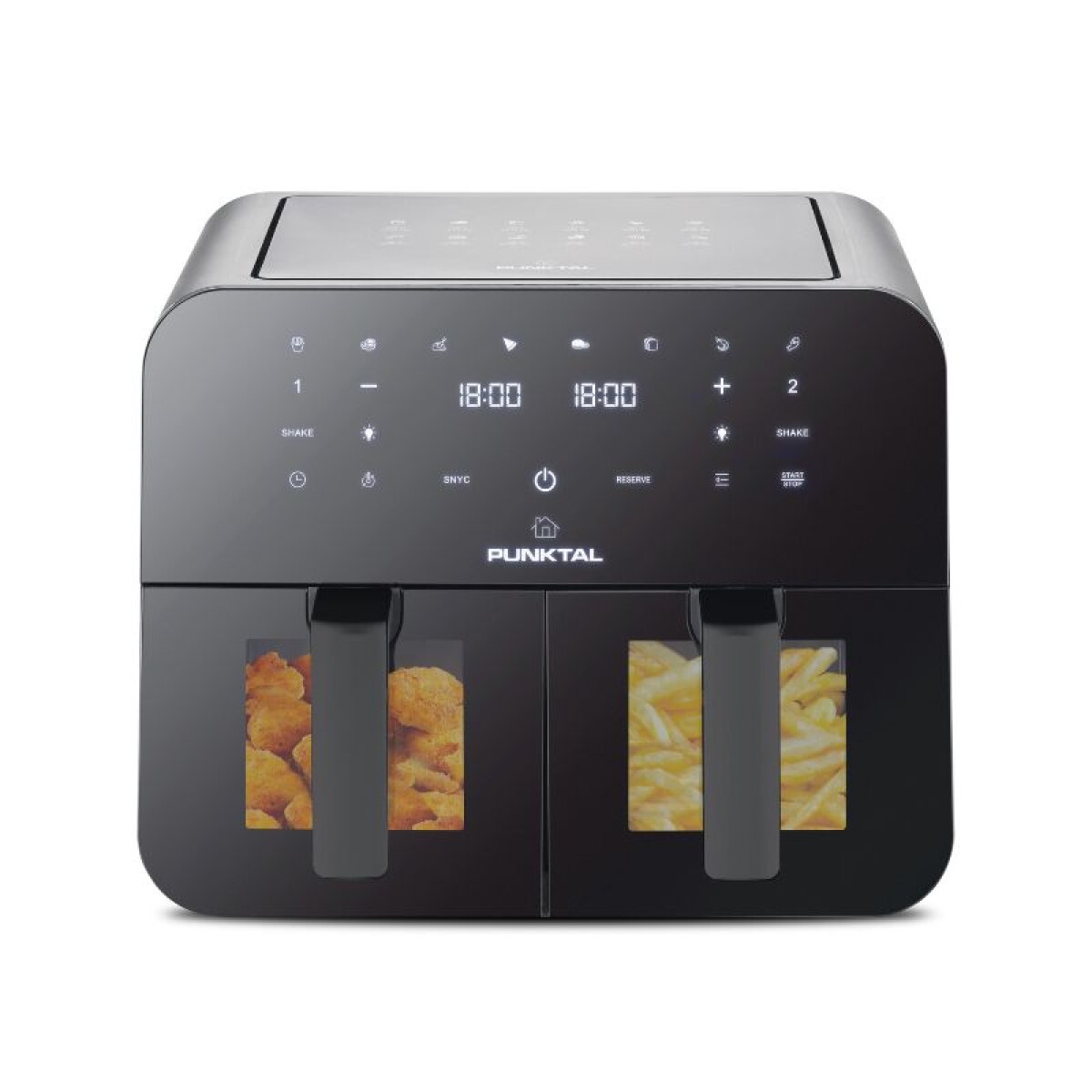 FREIDORA SIN ACEITE DIGITAL DOBLE CESTO - PUNKTAL PK-909 FD 