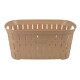 Cesto para ropa símil bambú 40 lts MARRON CLARO