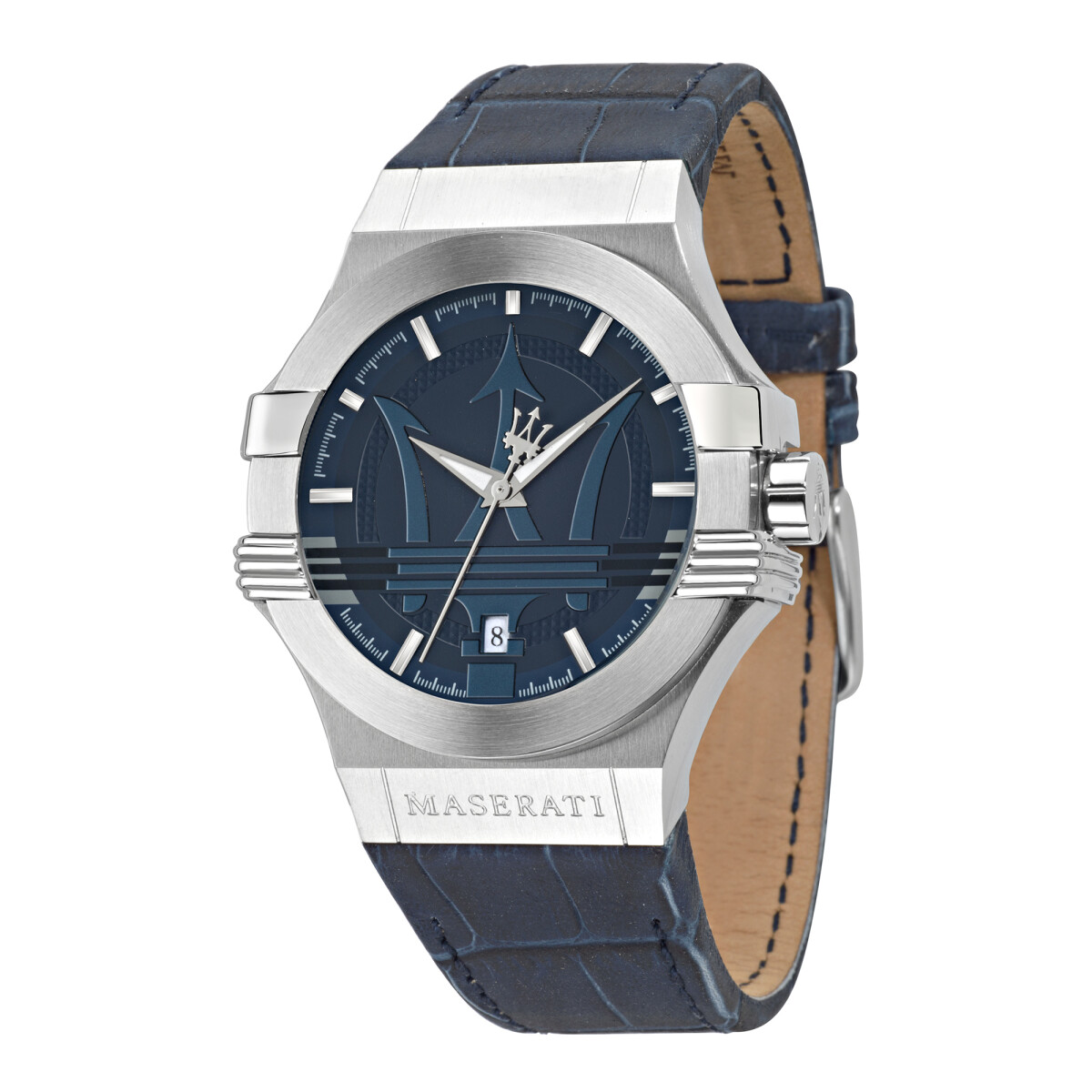 Reloj Maserati Fashion Cuero Azul 