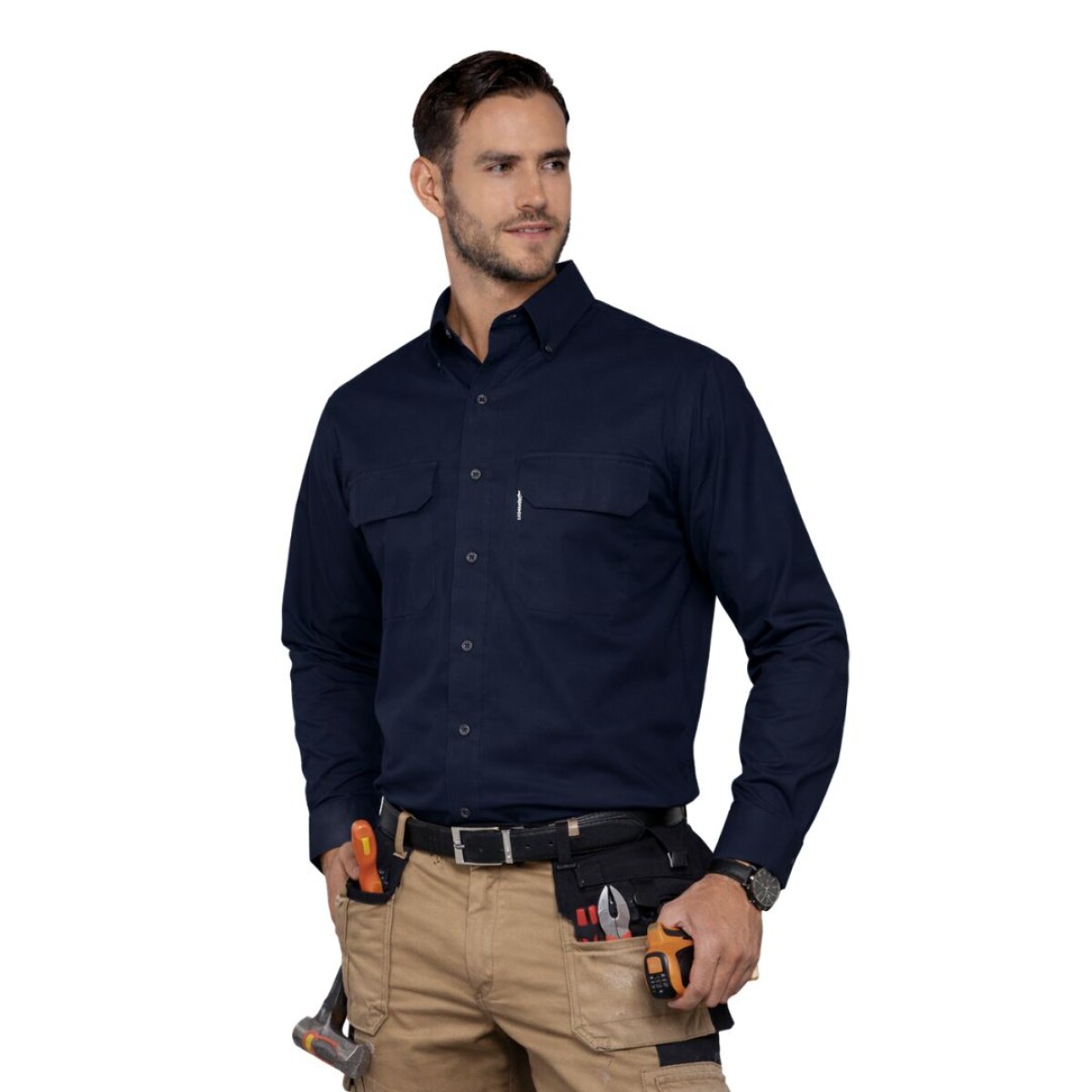 Camisa gabardina de trabajo - Azul marino 