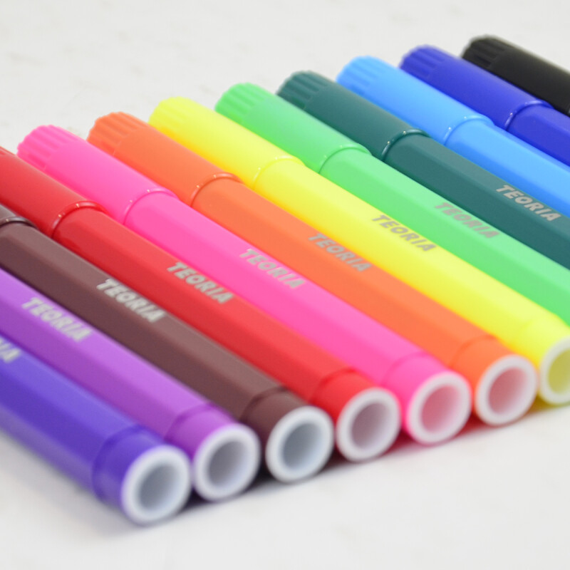 Marcadores gruesos Teoría+ x12 COLORES