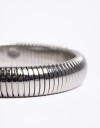 Pulseras Rígidas Metal Pulsera Rígida De Metal - Plateado Rodio