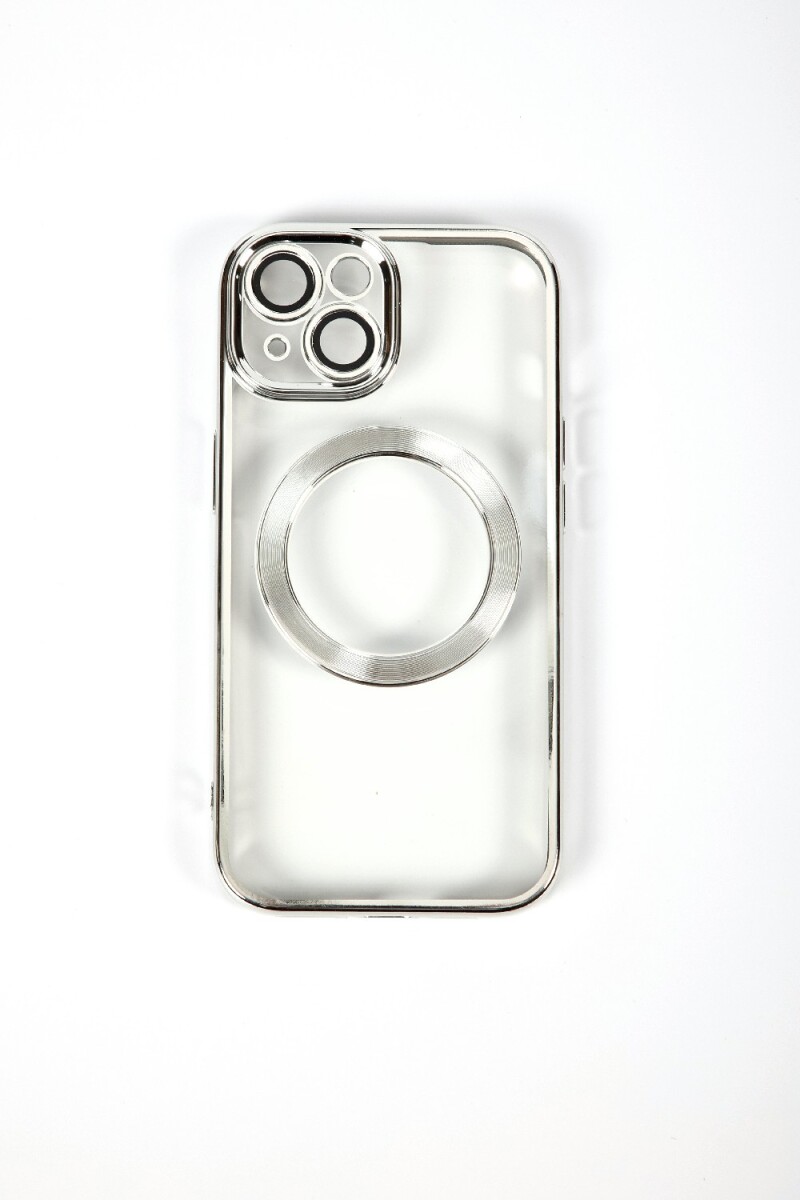 Phone Case Magnetic Iphone 14 - Plateado 