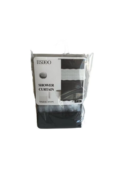 CORTINA DE BAÑO LISA C/GANCHOS 180x180CM GRIS CORTINA DE BAÑO LISA C/GANCHOS 180x180CM GRIS