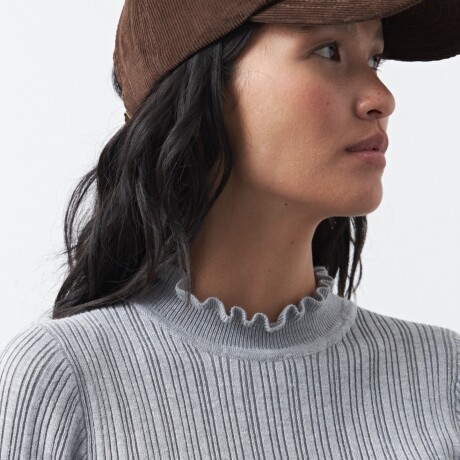 POLERA BETANIA Gris Melange