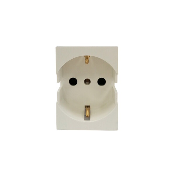 Módulo t/cte schuko 16A 250V bianco reale Silight SK3132