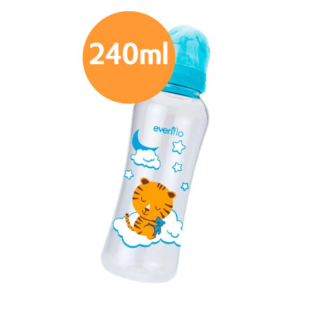Mamadera Evenflo Dreams Bebés 3-12M 240Ml Tetina Flujo Medio Celeste