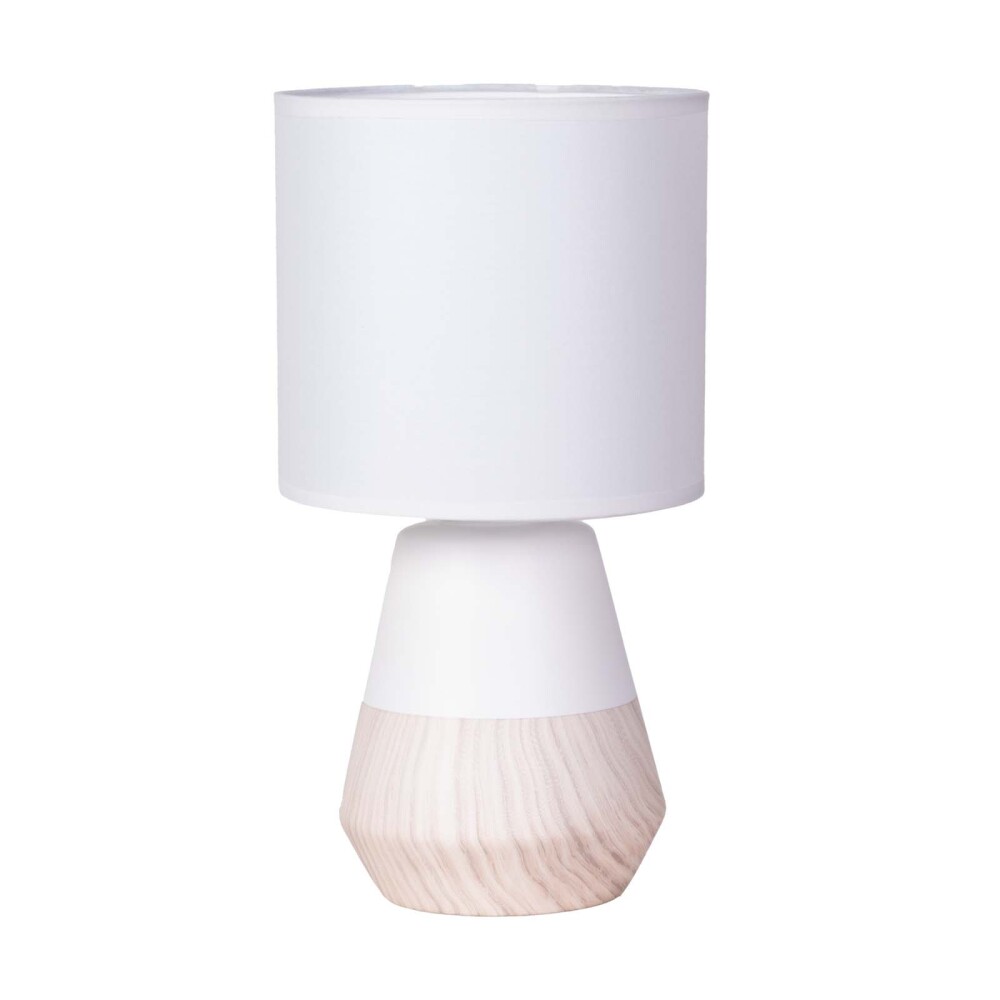 LAMPARA DE MESA CERAMICA BLANCO AT24201