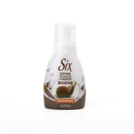 JABON ESPUMA DE DUCHA Y MANOS SIX 270 ML LECHE DE COCO JABON ESPUMA DE DUCHA Y MANOS SIX 270 ML LECHE DE COCO