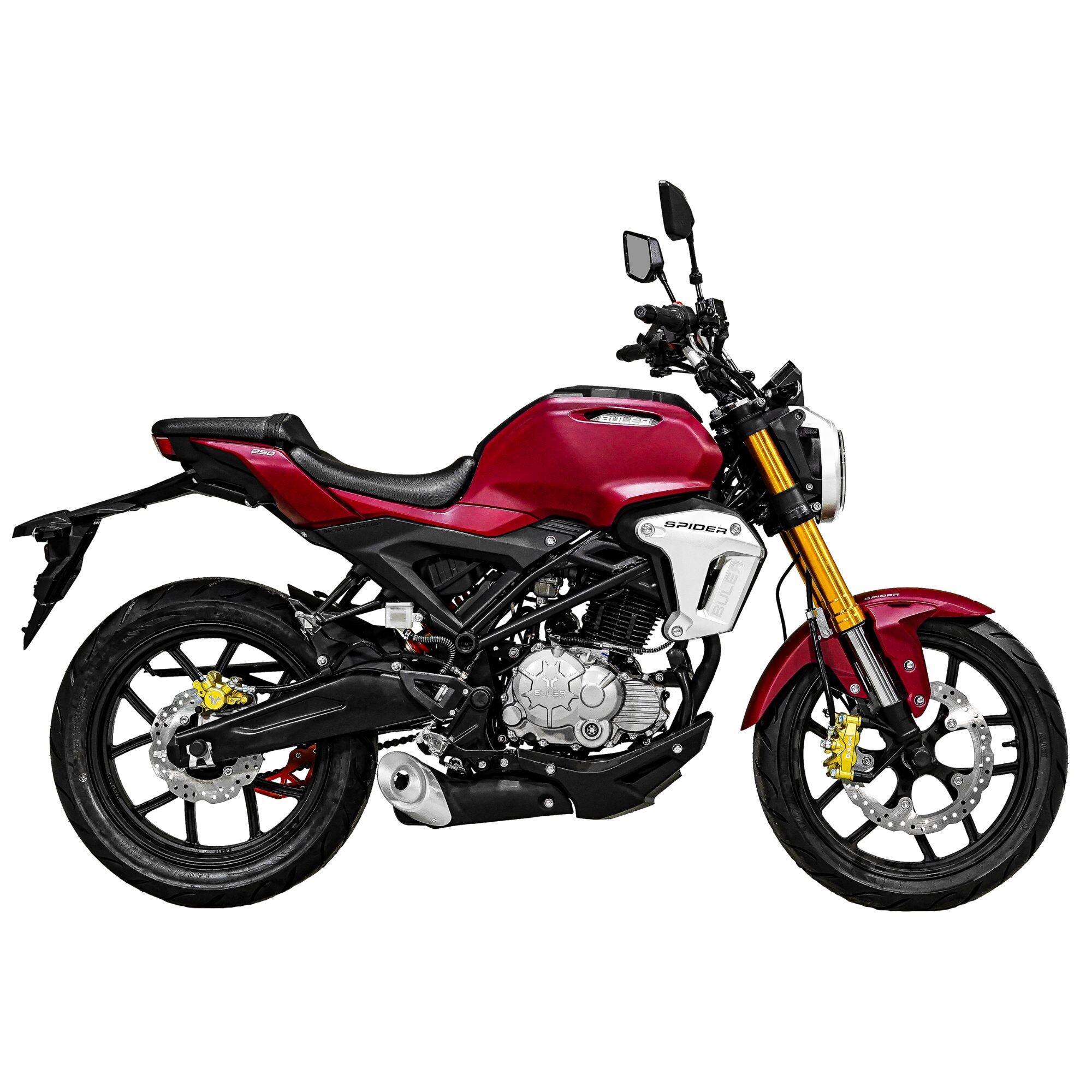 Мотоцикл Buler Spider 250cc, литые диски, красный