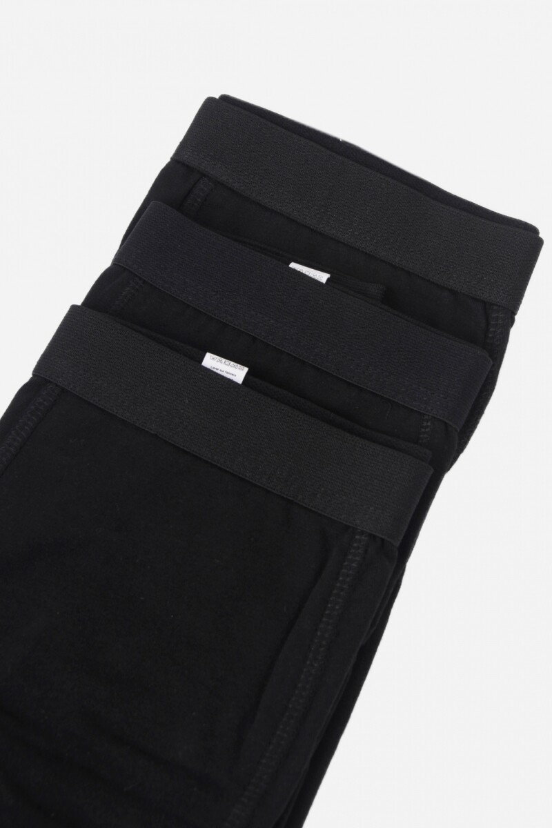 Set de boxer de hombre NEGRO