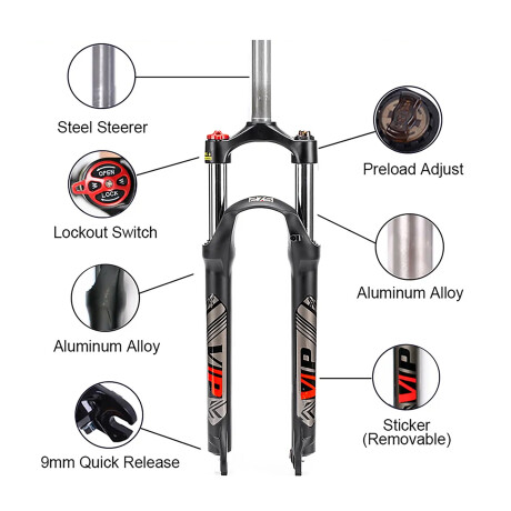 Horquilla Delantera Para Bicicleta MTB 27,5'' Bucklos 001