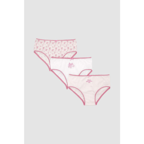Pack x3 bombachas niña Pale pink