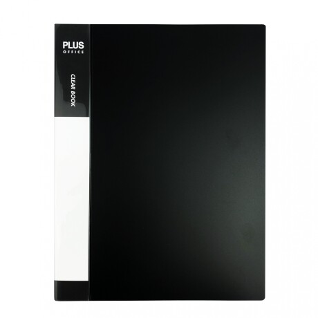 Carpeta A4 Tapa Rígida Plus Office 20 fundas Negro