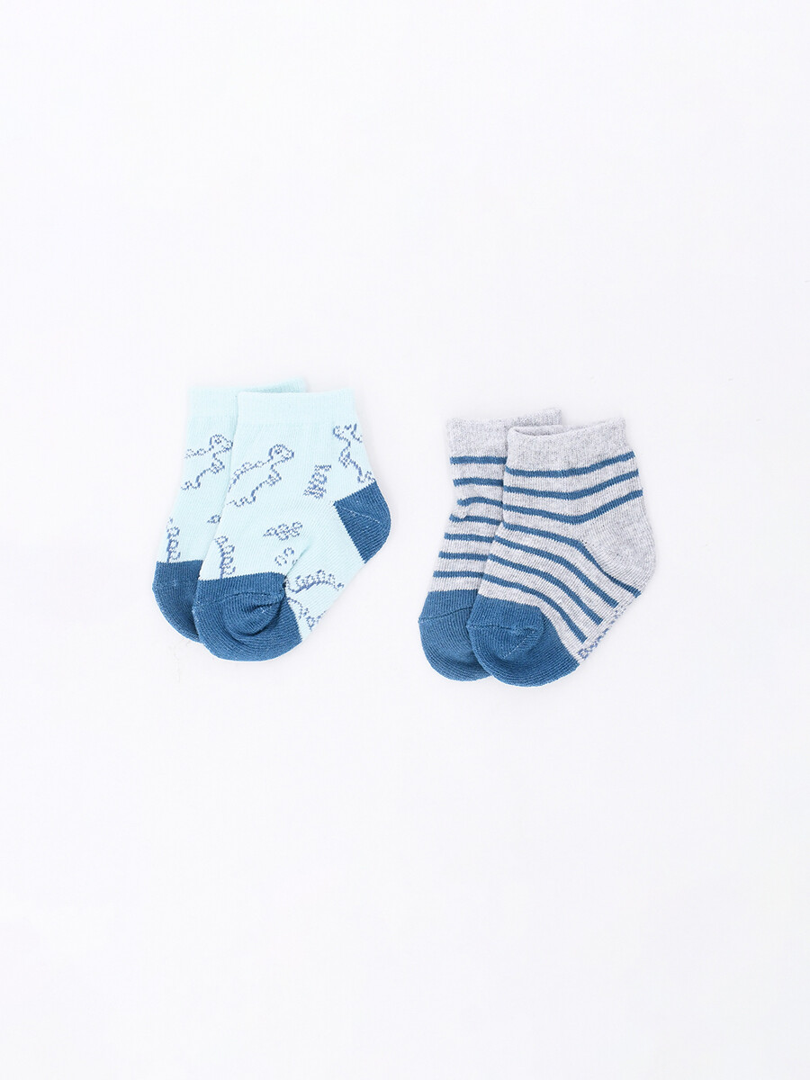MEDIAS DE BEBE PACK X2 - ESTAMPADO 2 