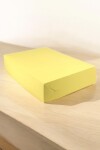 Caja flexi masa 1 kg colores 21x29x6. AMARILLO PASTEL