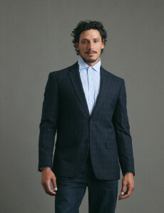 110631 SACO HARRINGTON LABEL Azul Oscuro