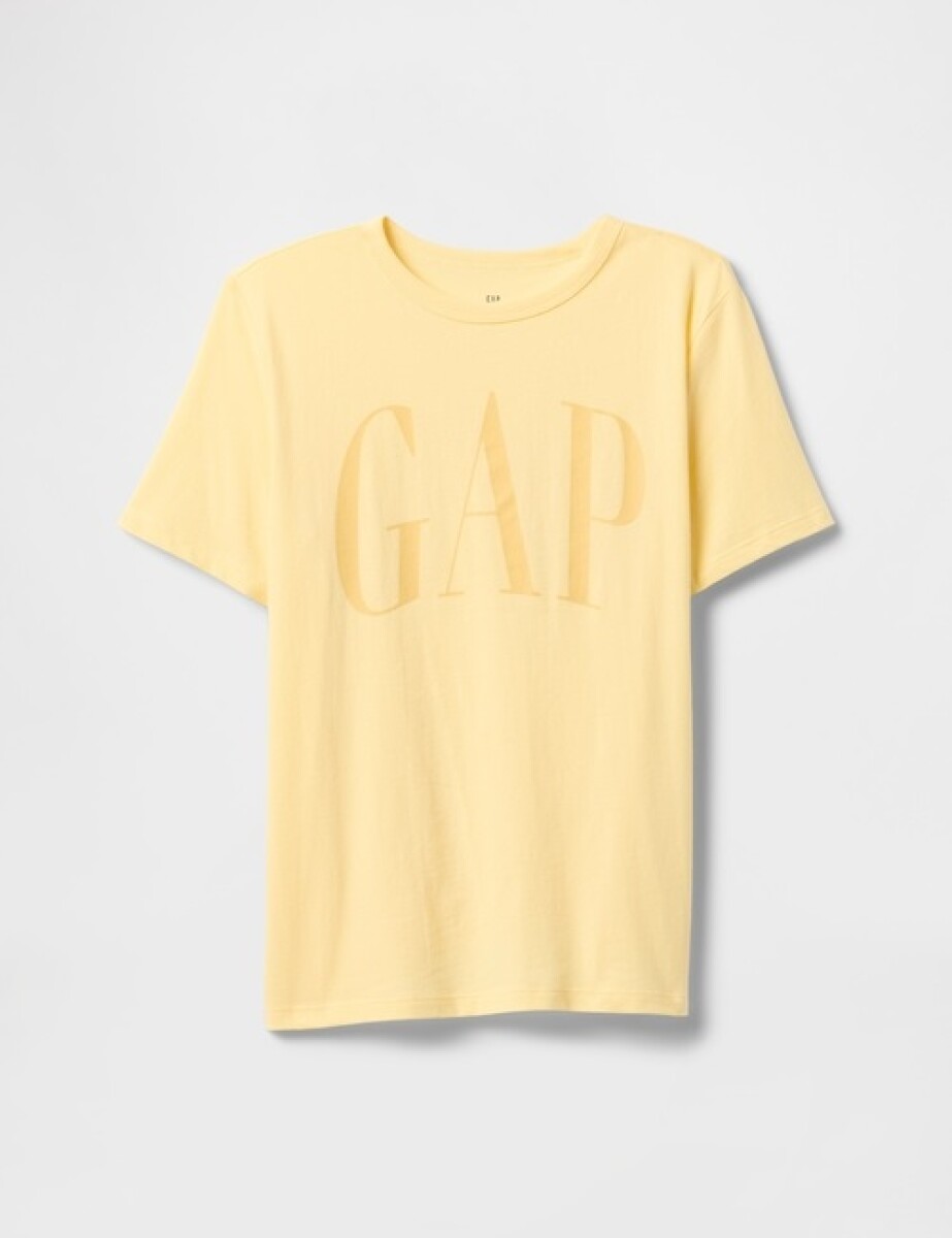 Remera Logo Gap Niño - Pale Banana 12-0824Tcx 