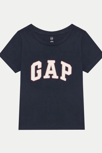 Remera Logo Gap Manga Corta Toddler Niña Tapestry Navy