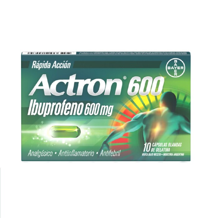 ACTRON 600 CJ X 10 CÁPS. única
