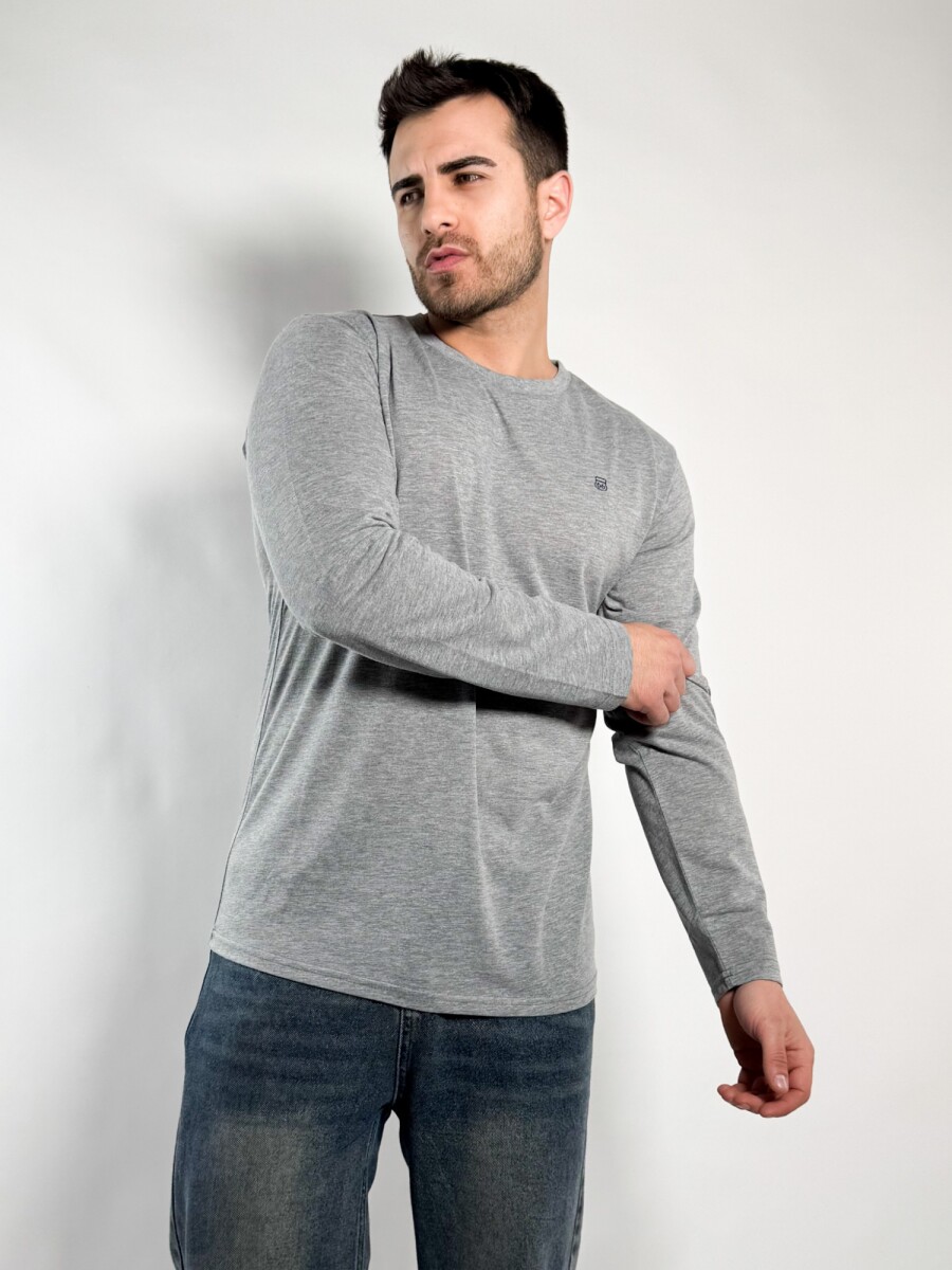 Remera M/Larga Barton - Gris 