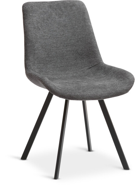 Silla de comedor HYGUM giratoria gris/negro Silla de comedor HYGUM giratoria gris/negro