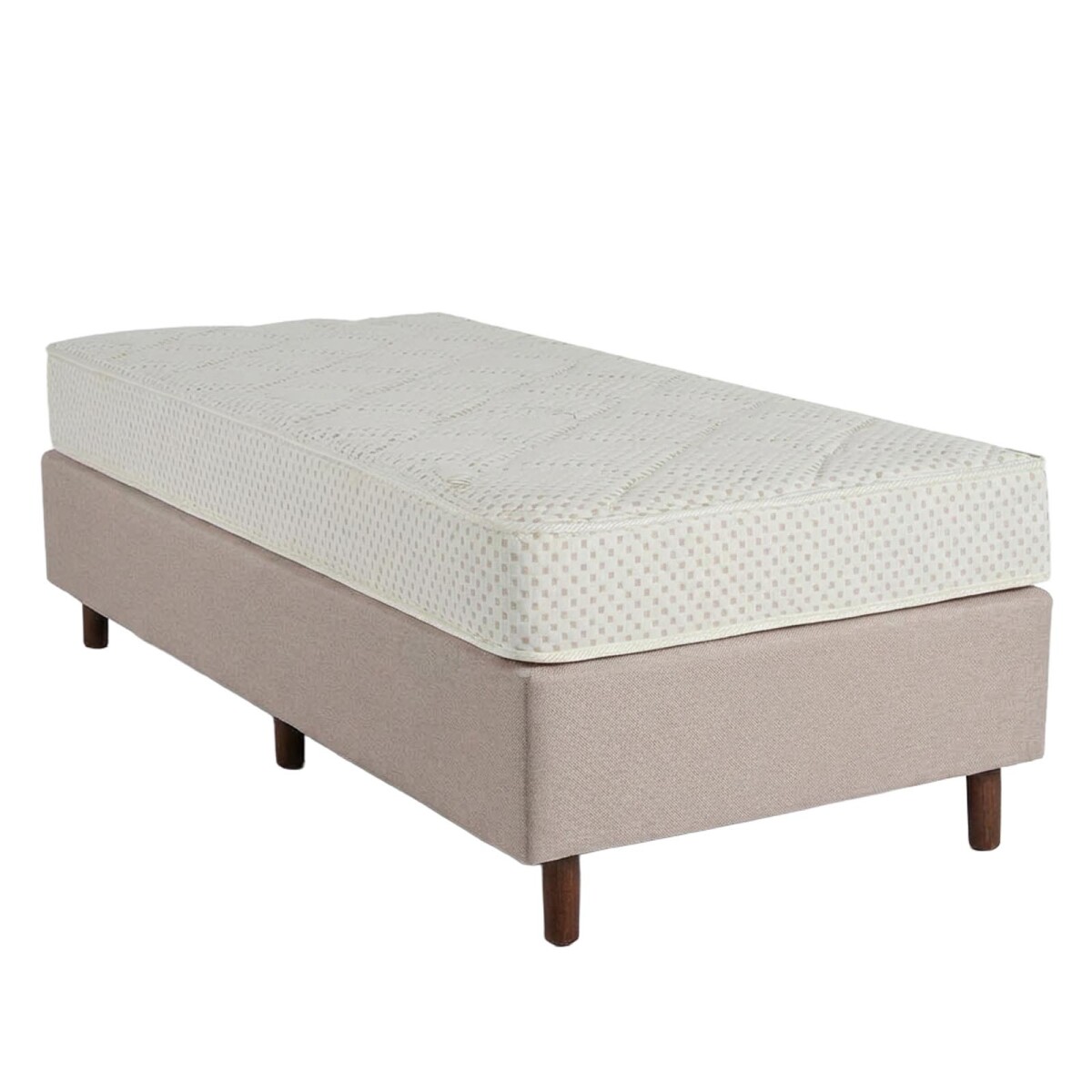 SOMMIER - 1 PLAZA ESPUMA ALTA DENSIDAD IVORY 20CM ALTURA 