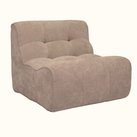 Sillón Sofá Lumax Modelo Tuuvi en caja Compactado Beige