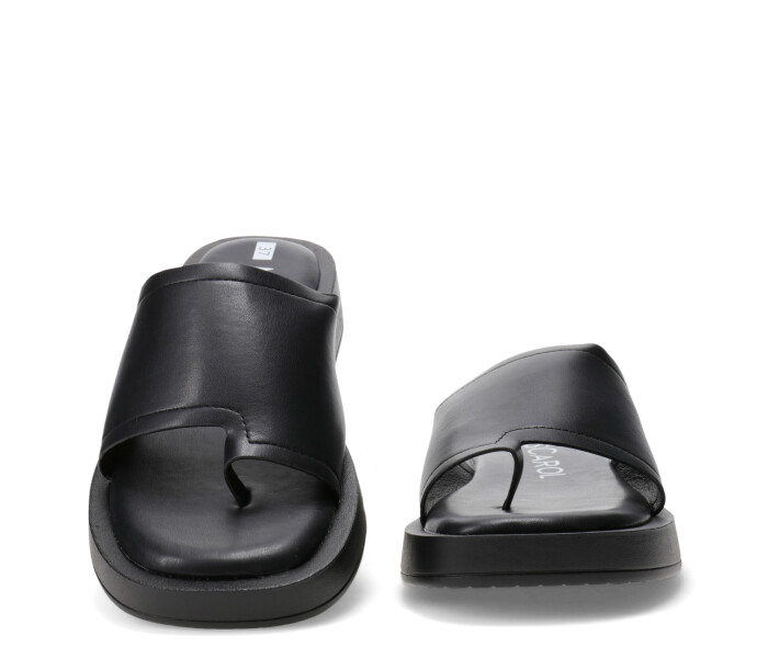 Sandalia DALIA con tira frontal Black