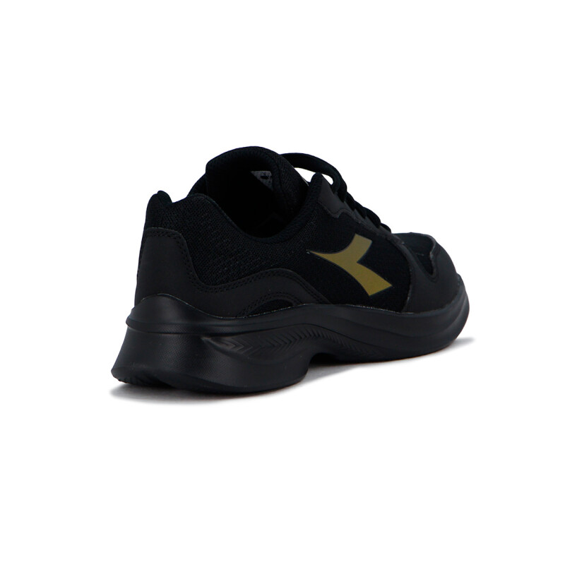 Championes Deportivos Mujer Diadora Robin 4 Negro-Dorado