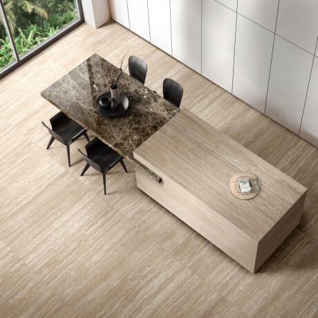 PORCELANATO TIPO TRAVERTINO 60X120 MATE BEIGE MARMOLADO GAMAS DE BEIGE