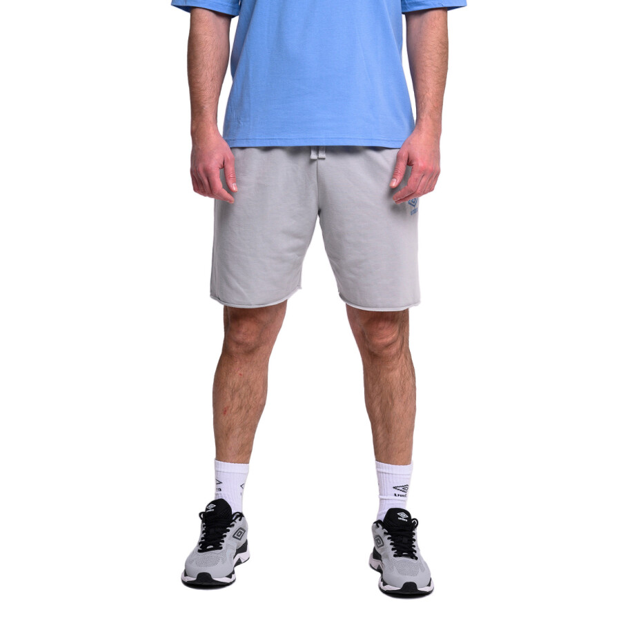 Short de Hombre Umbro New Slit Gris - Celeste