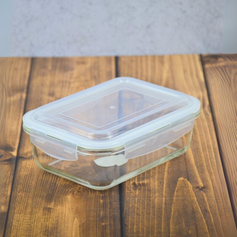 Pote hermético de vidrio 1040ml TRANSPARENTE