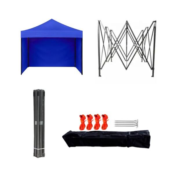 Gazebo Plegable Reforzado 3x3 M Con Paredes Carpa Autoarmable Jardin Playa Patio Toldo Imback Color Azul Gazebo Plegable Reforzado 3x3 M Con Paredes Carpa Autoarmable Jardin Playa Patio Toldo Imback Color Azul