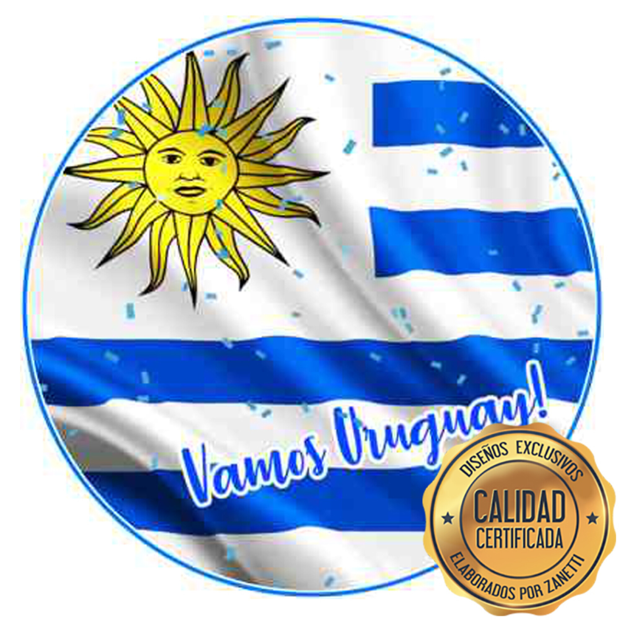 Lámina Uruguay - Camiseta Celeste Dorso — Zanetti
