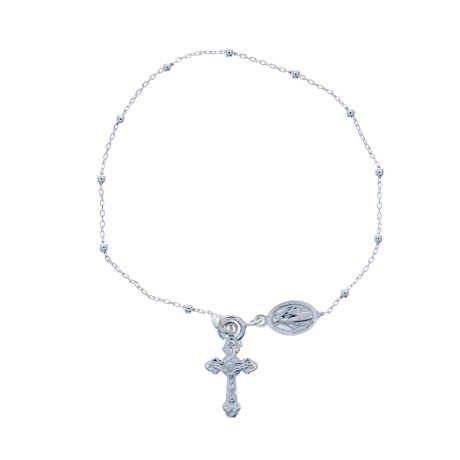 Pulsera religiosa de plata 925. Pulsera religiosa de plata 925.