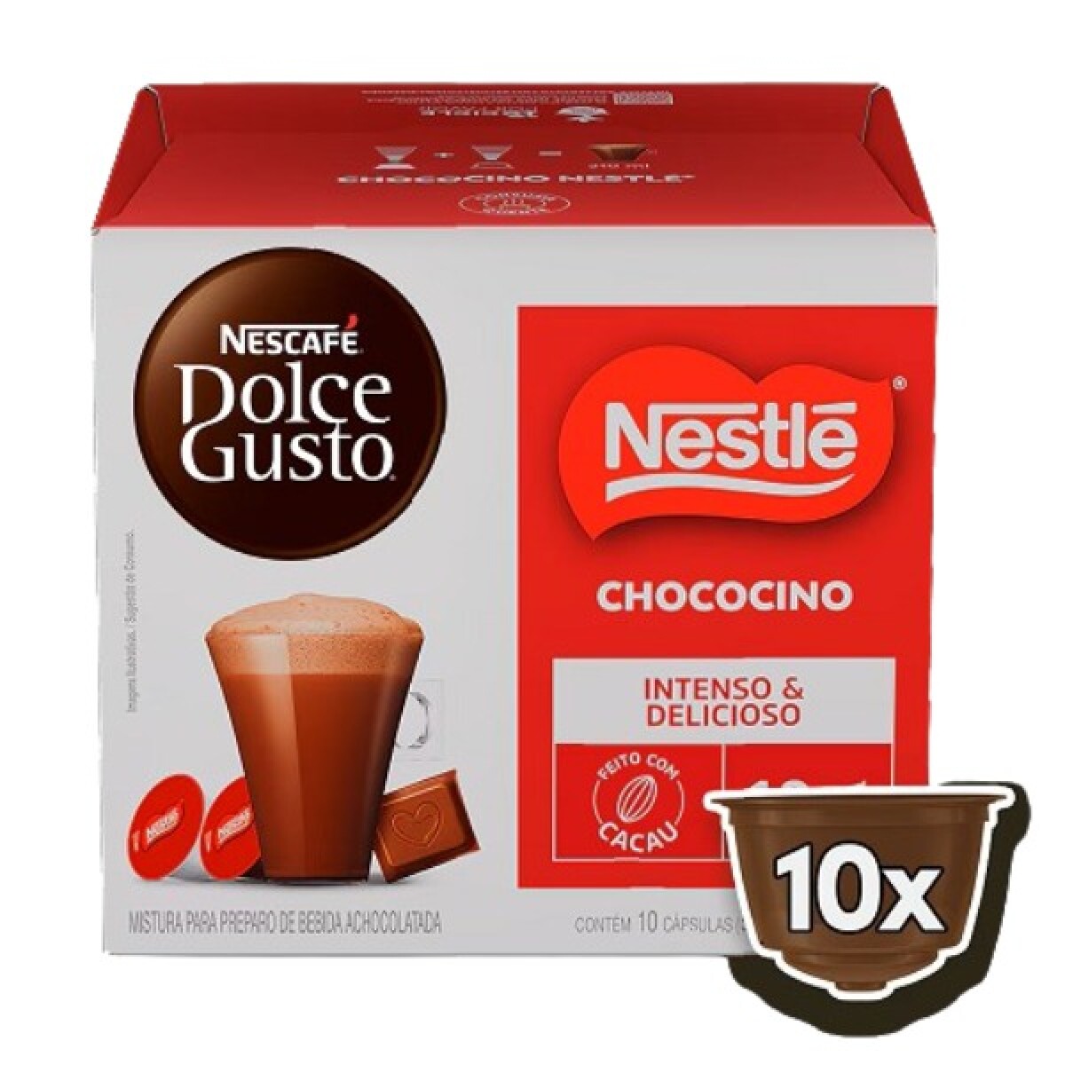 CAPSULAS DOLCE GUSTO NESCAFE CHOCOCINO DELICIOSO INTENSO X 10 CAPSULAS 