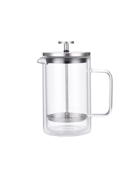 CAFETERA/TETERA FRENCH DOBLE PARED 350ML EN VIDRIO Y AC.INOX SALERNO CAFETERA/TETERA FRENCH DOBLE PARED 350ML EN VIDRIO Y AC.INOX SALERNO