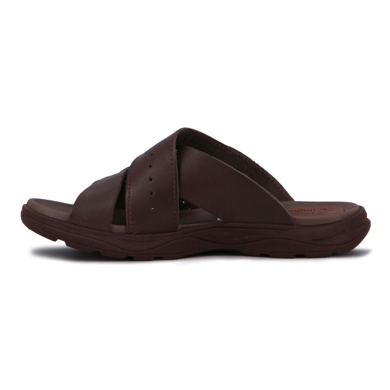 Sandalias Hombre Country Tiras Cruzadas Ebano