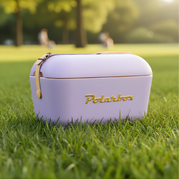 Conservadora Hielera Vintage 12L Litros Latas Hielo Polarbox Color Lila