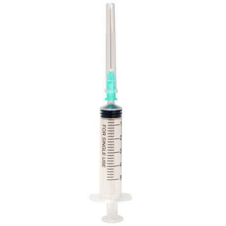 Jeringa Descartable con Aguja 5 mL x 10 un.