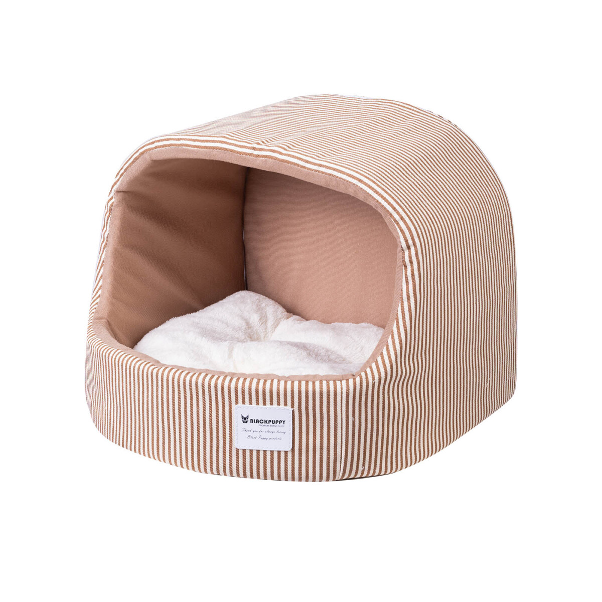 CAMA MASCOTAS - TELA MARRON CASITA 372131 